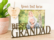 Load image into Gallery viewer, Personalised Best Grandad White Photo Frame Gift