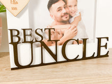Load image into Gallery viewer, Personalised Best Uncle White Photo Frame