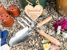 Load image into Gallery viewer, Personalised Gardening Fork and Trowel Set