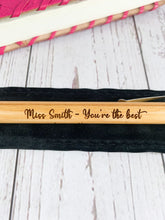 Load image into Gallery viewer, Personalised Engraved Bamboo Pen