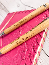 Load image into Gallery viewer, Personalised Engraved Bamboo Pen