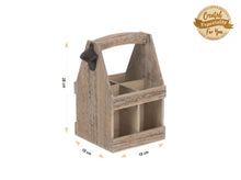 Load image into Gallery viewer, Personalised Beer Bottle Caddy With Engraved Shirt