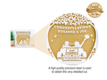 Load image into Gallery viewer, Personalised Wedding Just Married Papercut Frame