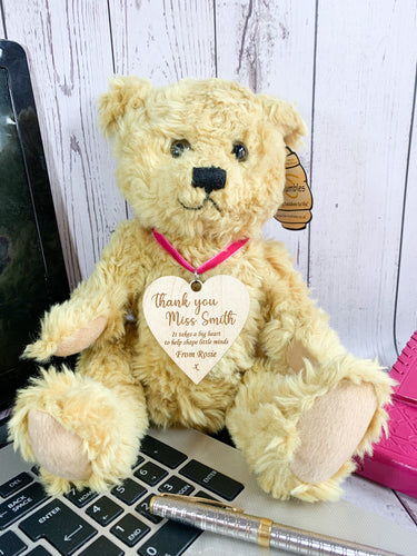 Personalised Traditional Mumbles Teddy Bear - Teachers Thank You Gift