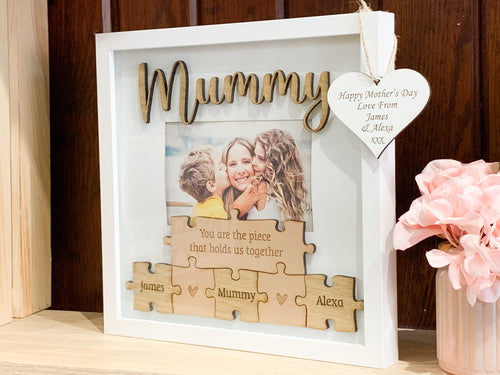 Personalised The Piece That Holds Everyone Together Jigsaw Frame