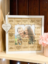 Load image into Gallery viewer, Personalised Reasons I Love You Jigsaw -  Photo Frame
