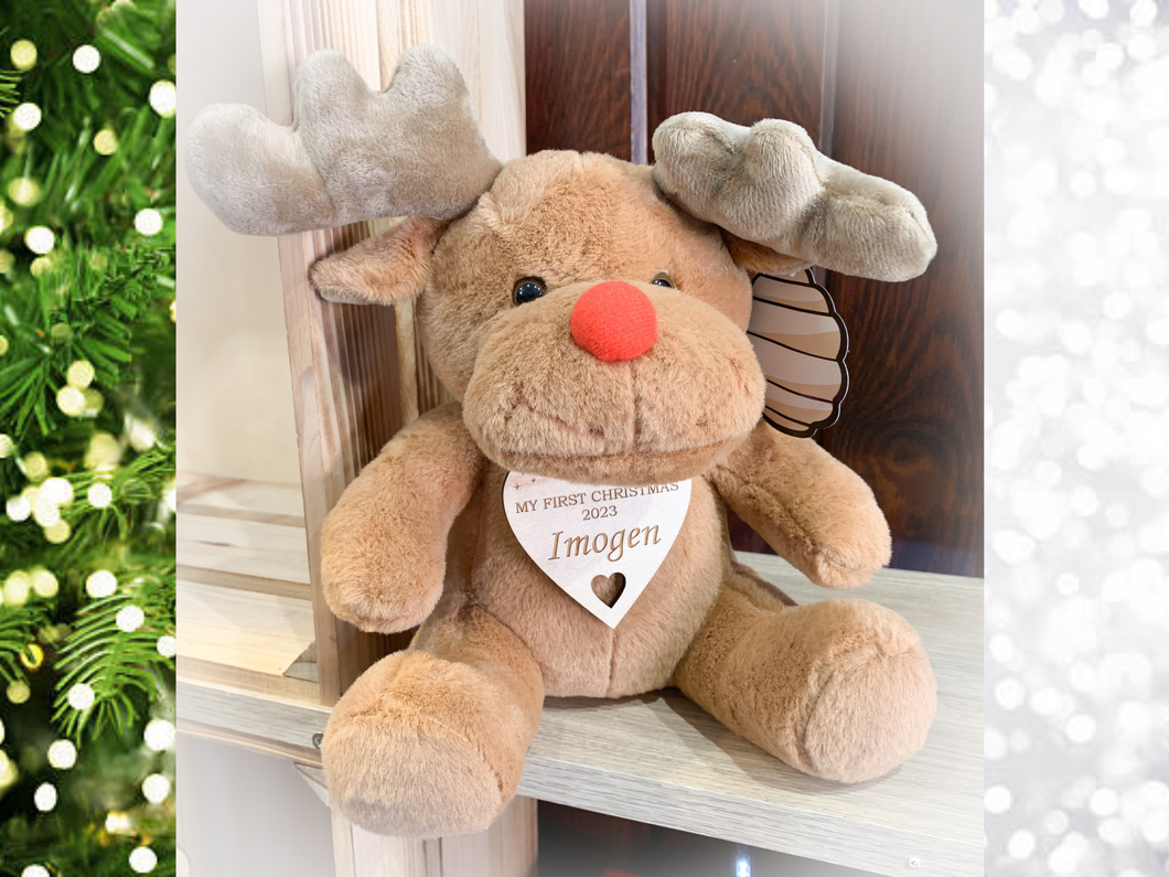 Personalised My First Christmas Reindeer