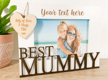 Load image into Gallery viewer, Personalised Best Mummy Photo Frame Gift

