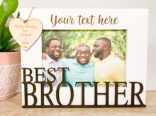Load image into Gallery viewer, Personalised Best Brother White Photo Frame
