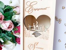 Load image into Gallery viewer, Personalised Engagement Bridge Champagne Box
