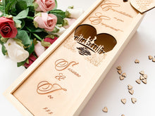 Load image into Gallery viewer, Personalised Engagement Bridge Champagne Box
