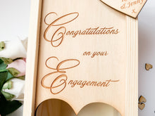 Load image into Gallery viewer, Personalised Engagement Bridge Champagne Box
