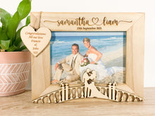 Load image into Gallery viewer, Personalised Wedding Bride and Groom Photo Frame Gift
