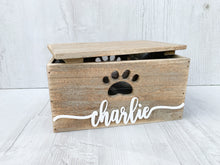Load image into Gallery viewer, Personalised Wooden Pet Treat Box
