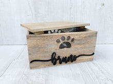 Load image into Gallery viewer, Personalised Wooden Pet Treat Box
