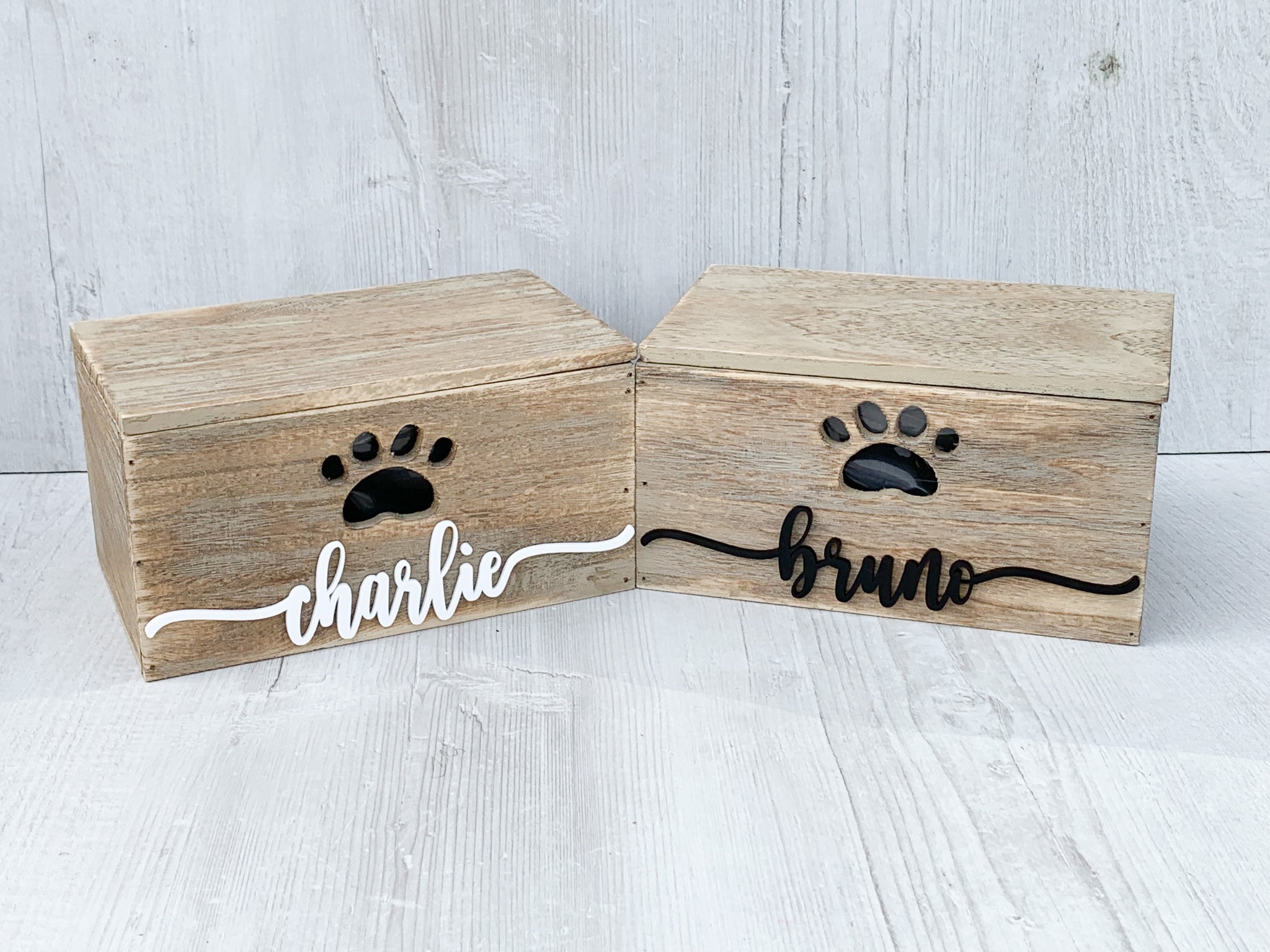 Personalised Wooden Dog Treat Storage Box Wooden Pet Biscuit Box