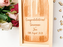 Load image into Gallery viewer, Personalised Mr &amp; Mrs Wedding Champagne Box
