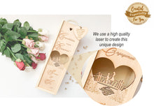 Load image into Gallery viewer, Personalised Engagement Bridge Champagne Box
