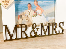 Load image into Gallery viewer, Personalised Wedding Mr &amp; Mrs White Photo Frame - Classic Style

