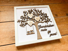 Load image into Gallery viewer, Personalised Grandchildren Wooden Family Tree Frame
