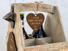 Load image into Gallery viewer, Personalised Beer Bottle Caddy

