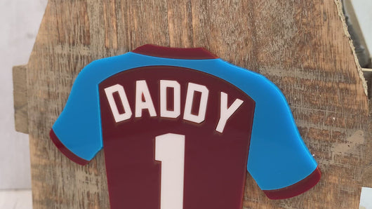 Personalised Beer Caddy With Coloured Football Shirt video