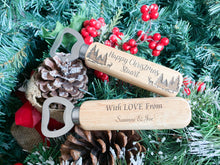 Load image into Gallery viewer, Personalised Christmas Bottle Opener - Unique Beer Lover Novelty Gift
